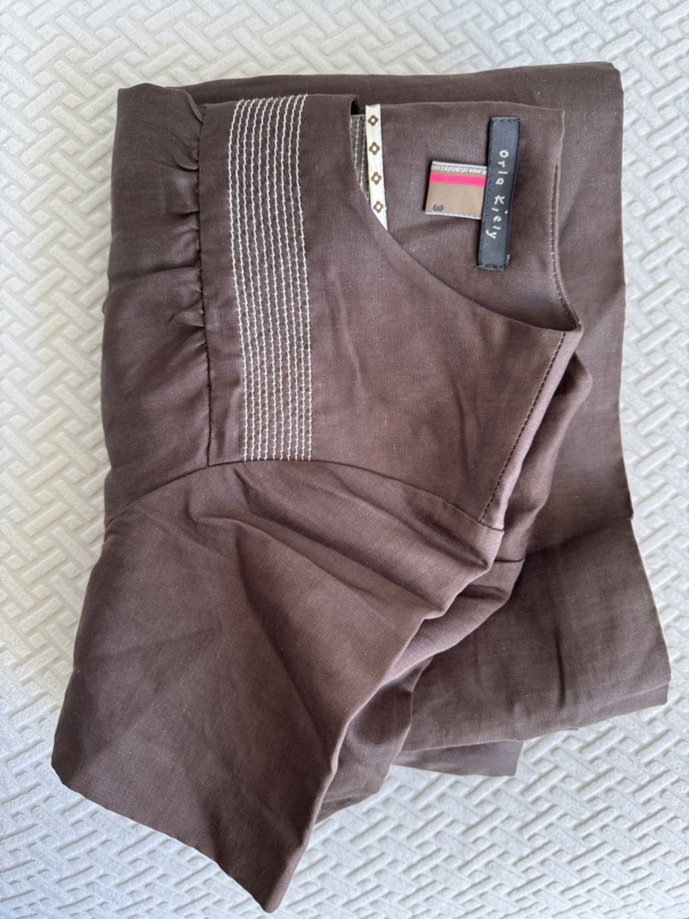 Orla Kiely Brown Short-Sleeve Dress - Picture 8 of 10
